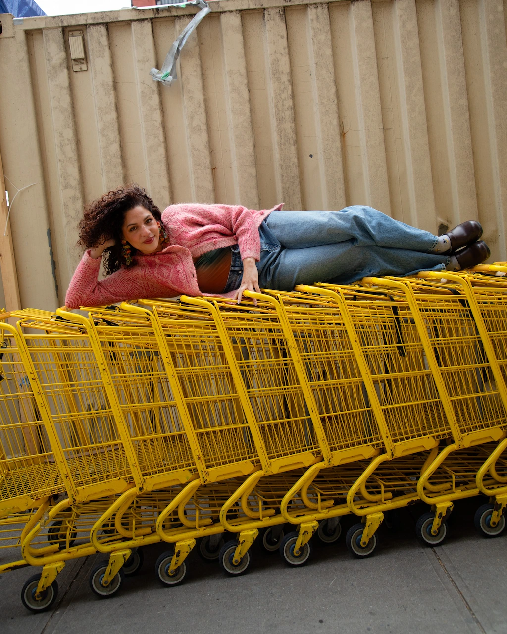 Tamayo shopping for secondhand clothes